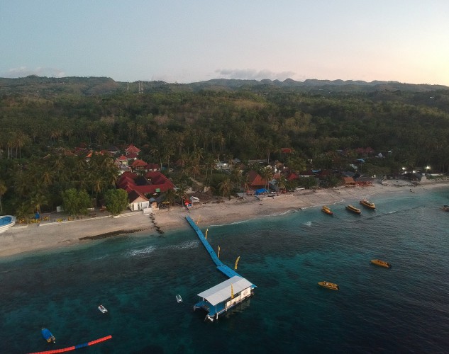 Fähre zum Hafen Büyük in Nusa Penida